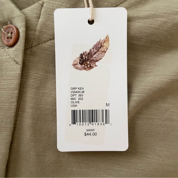 Chelsea & Violet Green Oversized Boho Bell Sleeved Top - Picture 5 of 13